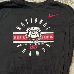 Nike Black Georgia Bulldogs Champs Tee